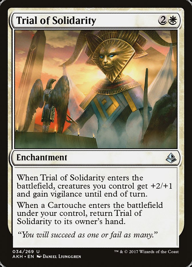 Trial of Solidarity 34 (Amonkhet)  - Foil | Good Games Adelaide SA