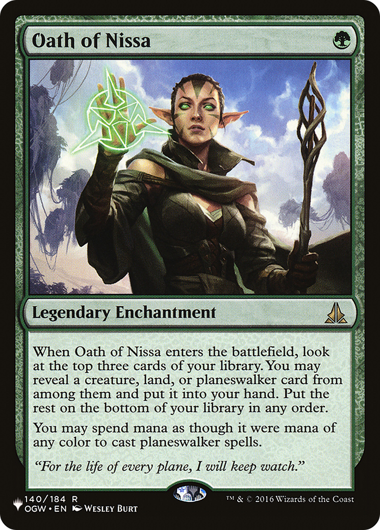 Oath of Nissa [The List Reprints] | Good Games Adelaide SA