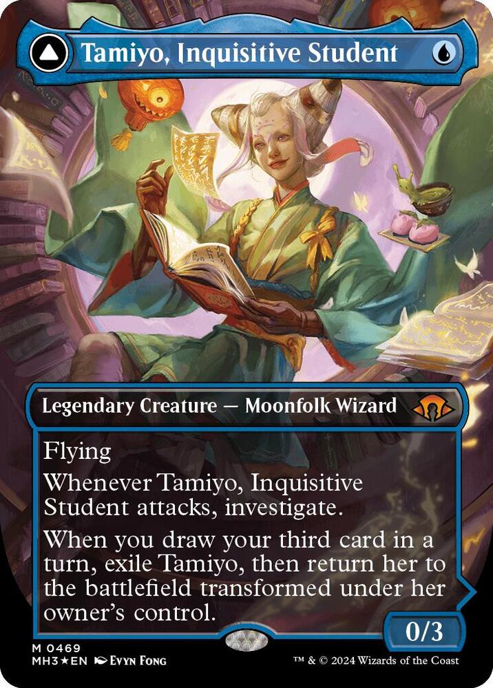Tamiyo, Inquisitive Student // Tamiyo, Seasoned Scholar 469 (Modern Horizons 3)  - Foil | Good Games Adelaide SA