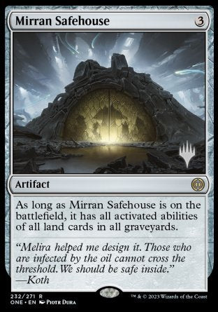 Mirran Safehouse (Promo Pack) [Phyrexia: All Will Be One Promos] | Good Games Adelaide SA