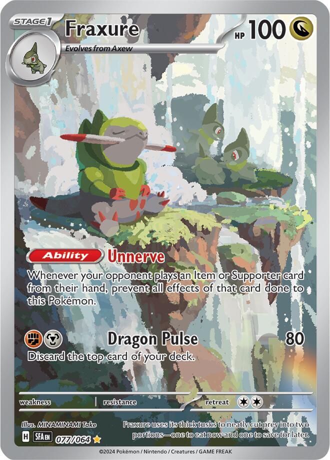 Fraxure 077/064 (SV: Shrouded Fable)  - Holofoil | Good Games Adelaide SA