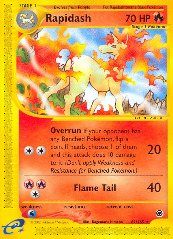 Rapidash (62/165) [Expedition: Base Set] | Good Games Adelaide SA