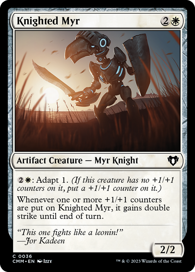 Knighted Myr [Commander Masters] | Good Games Adelaide SA