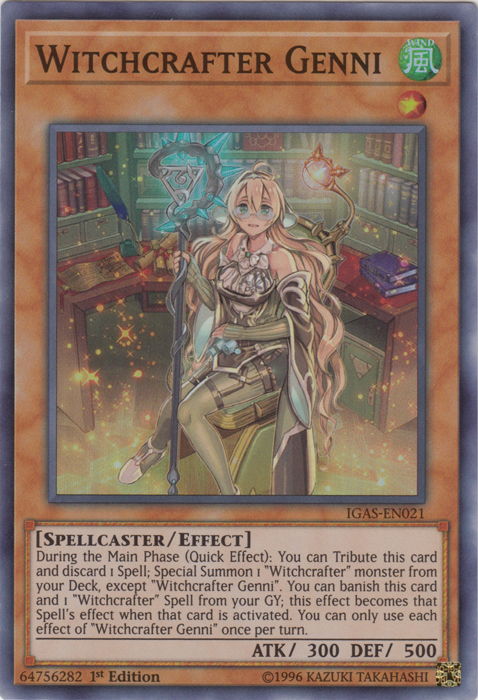 Witchcrafter Genni [IGAS-EN021] Super Rare | Good Games Adelaide SA
