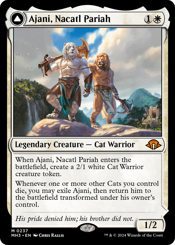 Ajani, Nacatl Pariah // Ajani, Nacatl Avenger [Modern Horizons 3] | Good Games Adelaide SA