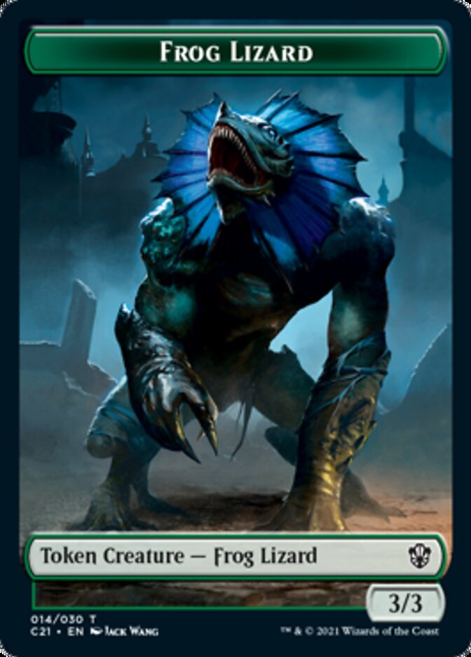 Frog Lizard // Elephant Token [Commander 2021 Tokens] | Good Games Adelaide SA