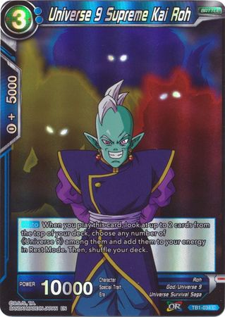 Universe 9 Supreme Kai Roh (Reprint) (TB1-034) [Battle Evolution Booster] | Good Games Adelaide SA