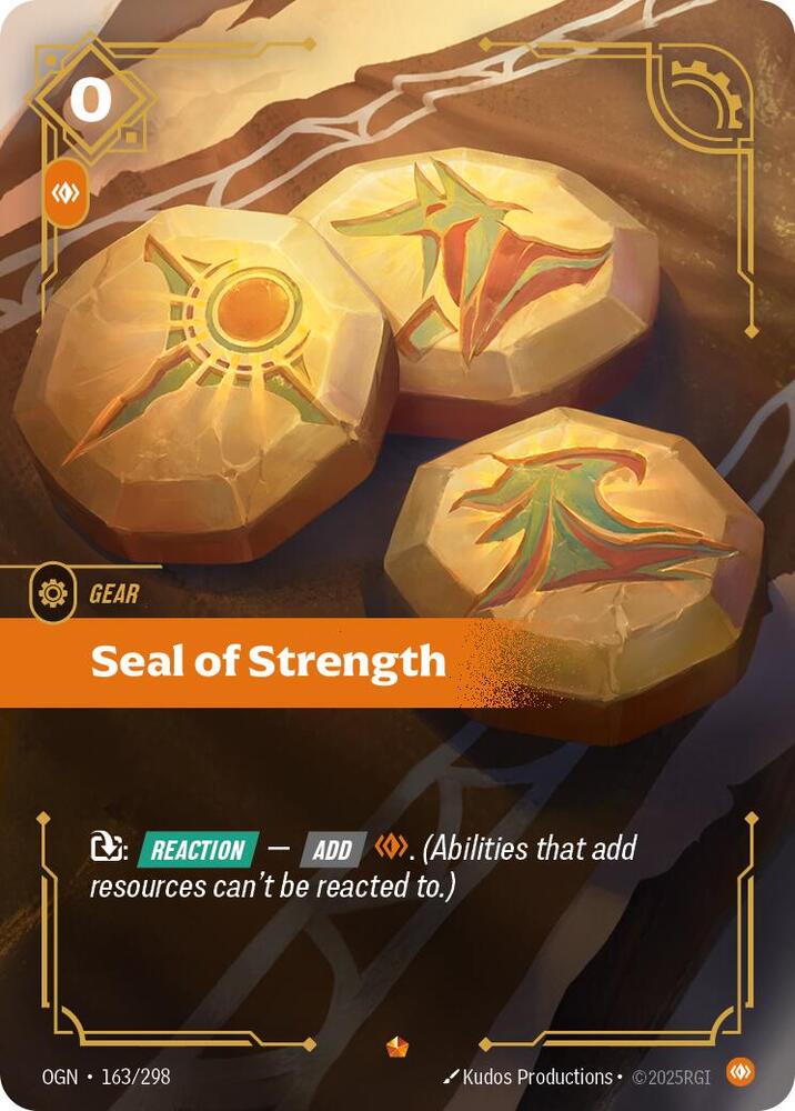 Seal of Strength 163/298 (Origins)  - Foil | Good Games Adelaide SA