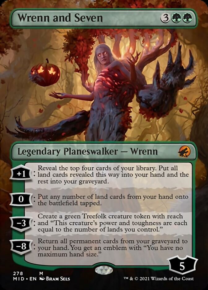 Wrenn and Seven (Borderless) [Innistrad: Midnight Hunt] | Good Games Adelaide SA