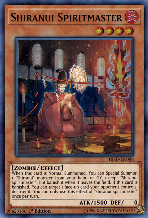 Shiranui Spiritmaster [HISU-EN048] Super Rare | Good Games Adelaide SA