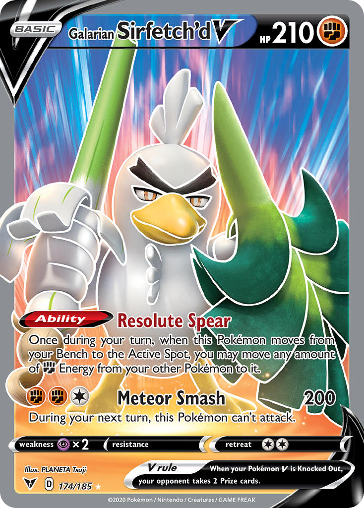 Galarian Sirfetch'd V (174/185) [Sword & Shield: Vivid Voltage] | Good Games Adelaide SA
