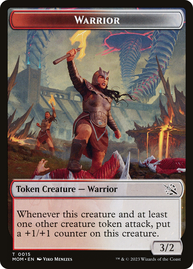 Warrior // Thopter Double-Sided Token [March of the Machine Tokens] | Good Games Adelaide SA