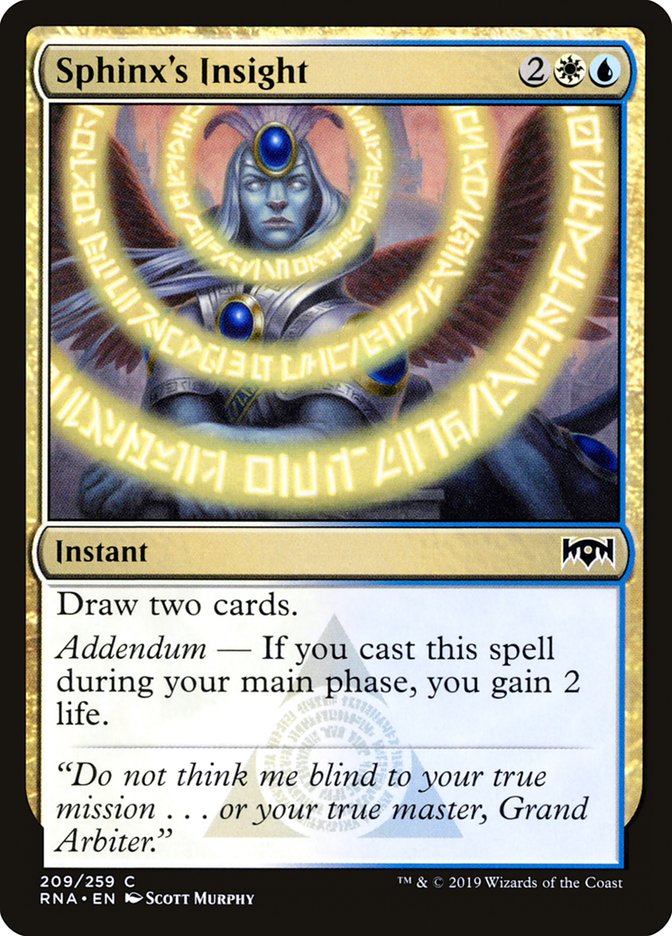 Sphinx's Insight [Ravnica Allegiance] | Good Games Adelaide SA