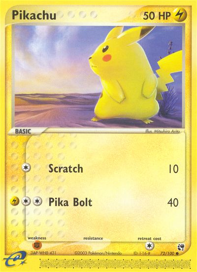 Pikachu (72/100) [EX: Sandstorm] | Good Games Adelaide SA