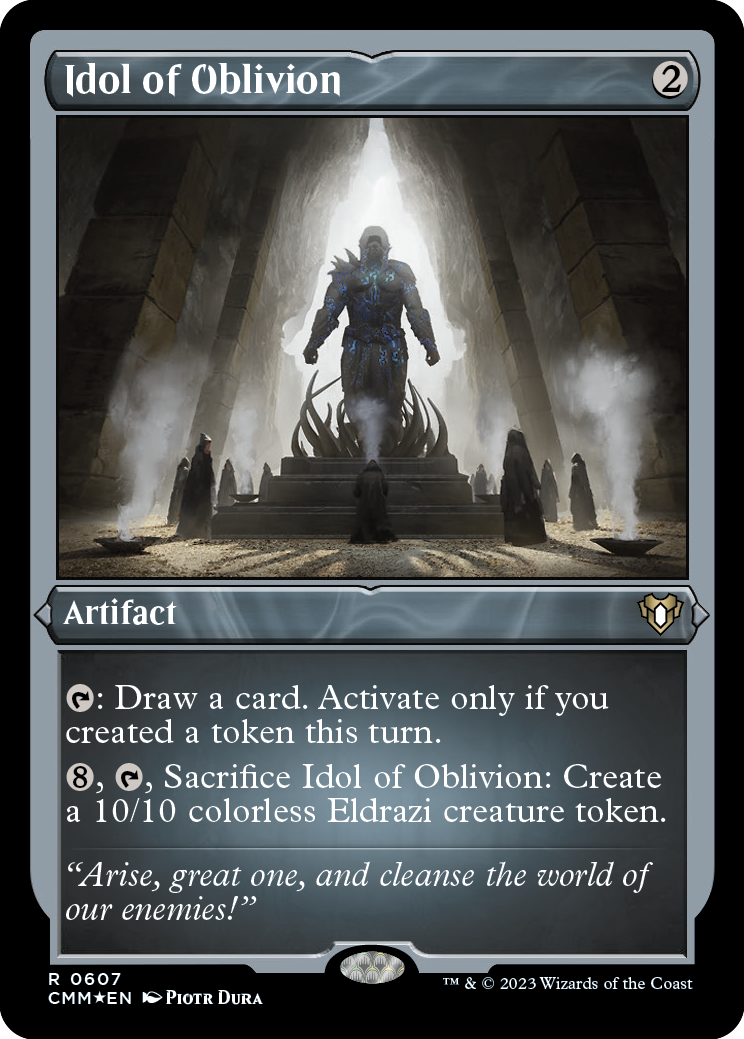 Idol of Oblivion (Foil Etched) [Commander Masters] | Good Games Adelaide SA
