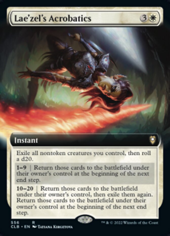 Lae'zel's Acrobatics (Extended Art) [Commander Legends: Battle for Baldur's Gate] | Good Games Adelaide SA