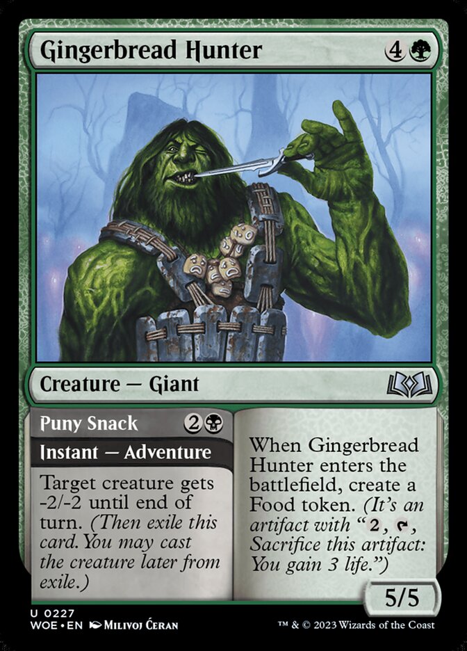 Gingerbread Hunter // Puny Snack 227 (Wilds of Eldraine)  - Foil | Good Games Adelaide SA