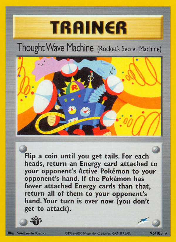 Thought Wave Machine (96/105) (Rocket's Secret Machine) [Neo Destiny 1st Edition] | Good Games Adelaide SA