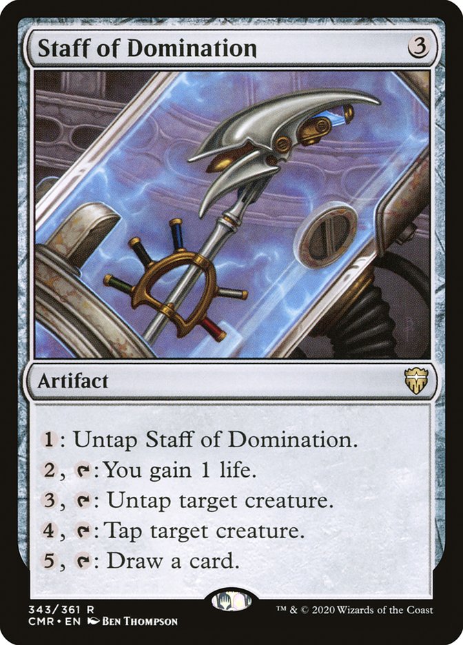 Staff of Domination 343 (Commander Legends)  - Foil | Good Games Adelaide SA