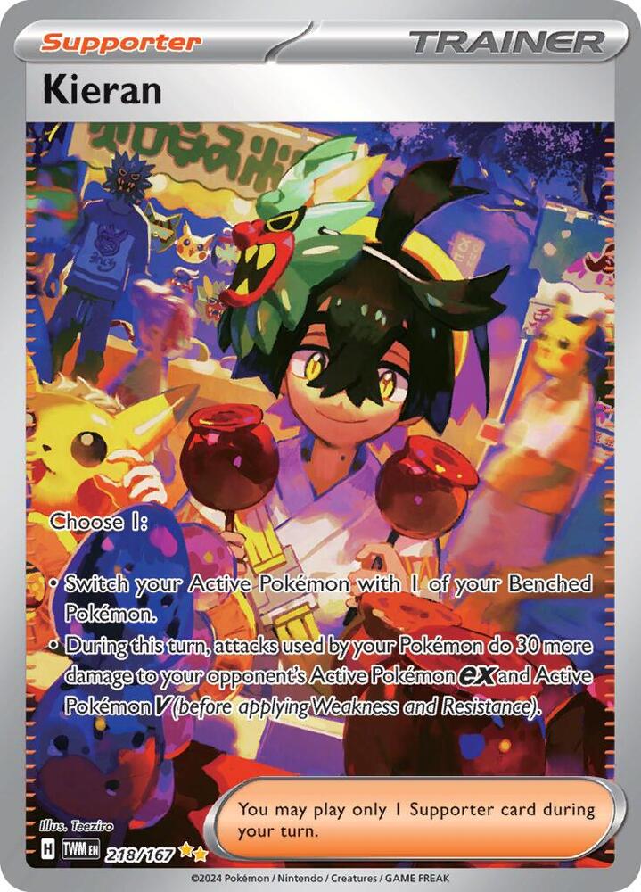 Kieran 218/167 (SV06: Twilight Masquerade)  - Holofoil | Good Games Adelaide SA