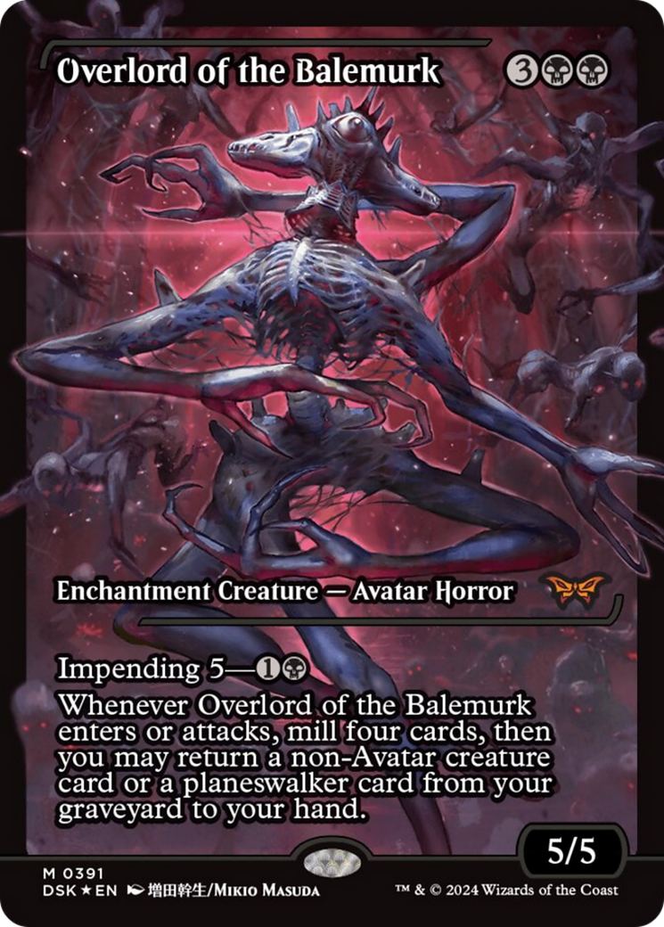 Overlord of the Balemurk (Full Art) (Japan Showcase) [Duskmourn: House of Horror] | Good Games Adelaide SA