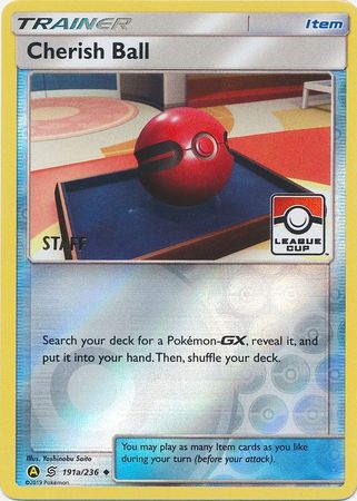 Cherish Ball (191a/236) (League Promo Staff) [Sun & Moon: Unified Minds] | Good Games Adelaide SA
