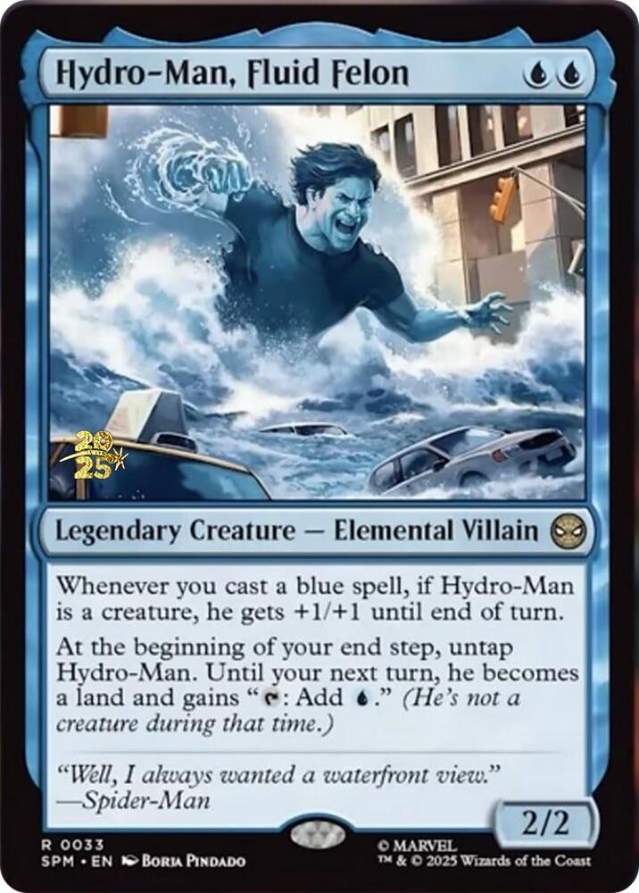 Hydro Man Fluid Felon 33 (Prerelease Cards)  - Foil | Good Games Adelaide SA