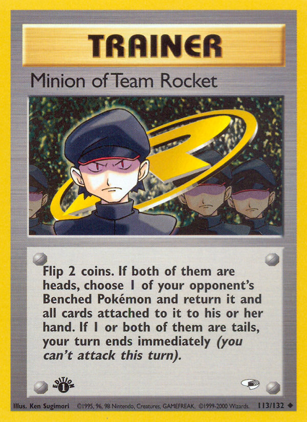 Minion of Team Rocket (113/132) [Gym Heroes 1st Edition] | Good Games Adelaide SA