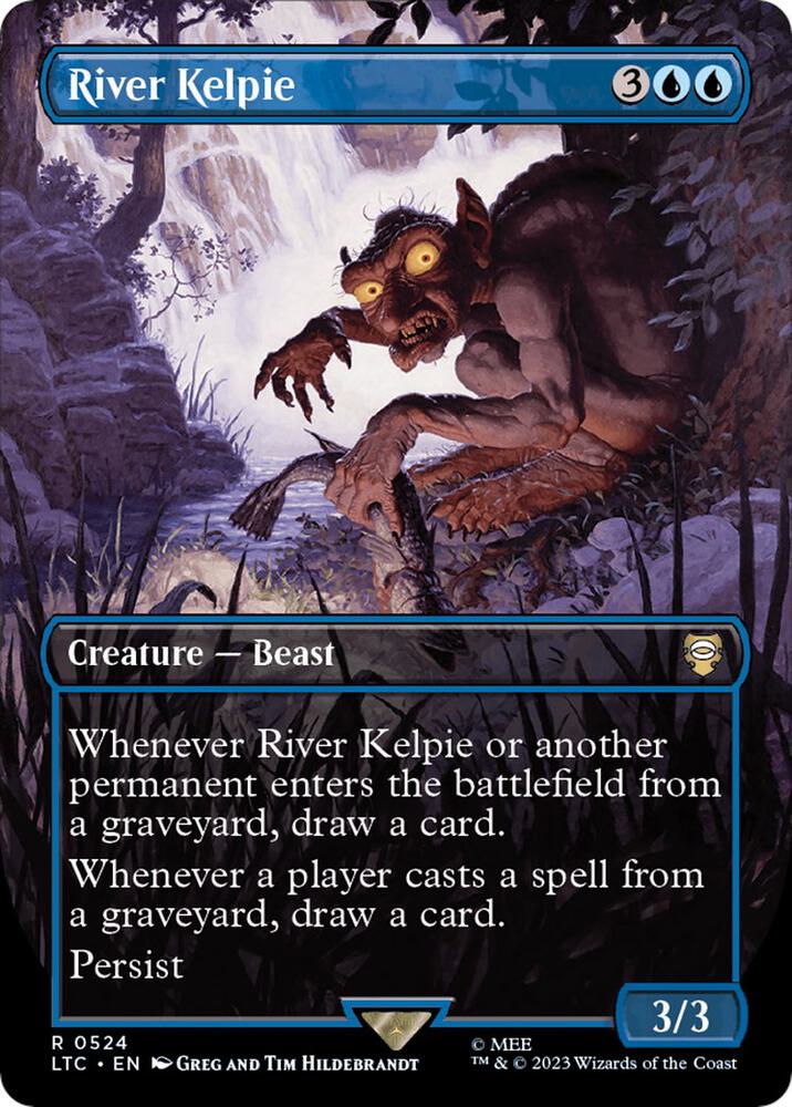 River Kelpie 524 (Commander: The Lord of the Rings: Tales of Middle-earth)  - Borderless Foil | Good Games Adelaide SA