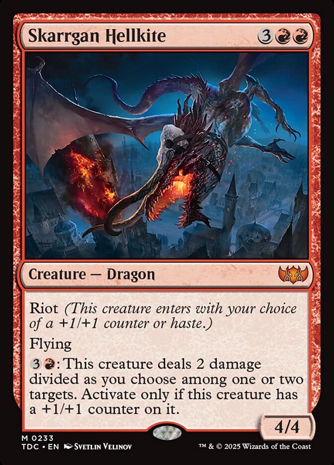 Skarrgan Hellkite 233 (Commander: Tarkir: Dragonstorm)  | Good Games Adelaide SA