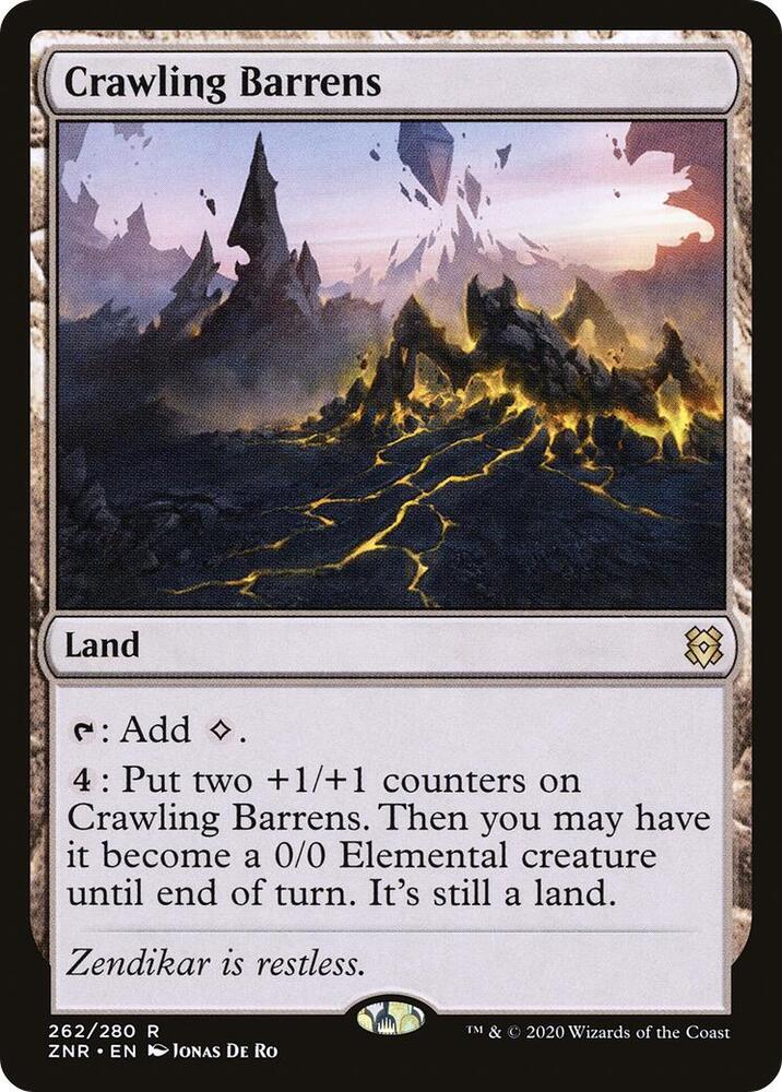 Crawling Barrens 262 (Zendikar Rising)  - Foil | Good Games Adelaide SA