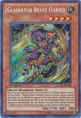 Gladiator Beast Darius [LCGX-EN244] Secret Rare | Good Games Adelaide SA