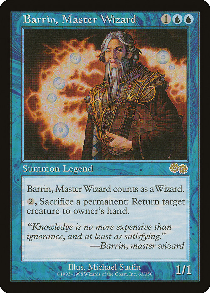 Barrin, Master Wizard 63 (Urza's Saga)  | Good Games Adelaide SA