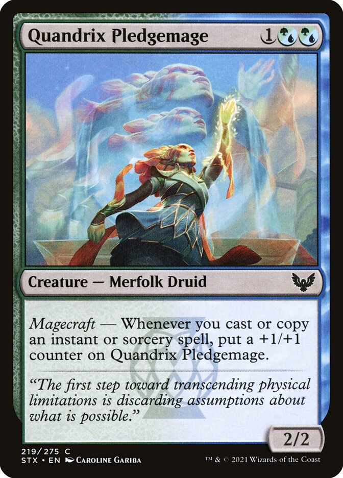 Quandrix Pledgemage 219 (Strixhaven: School of Mages)  - Foil | Good Games Adelaide SA