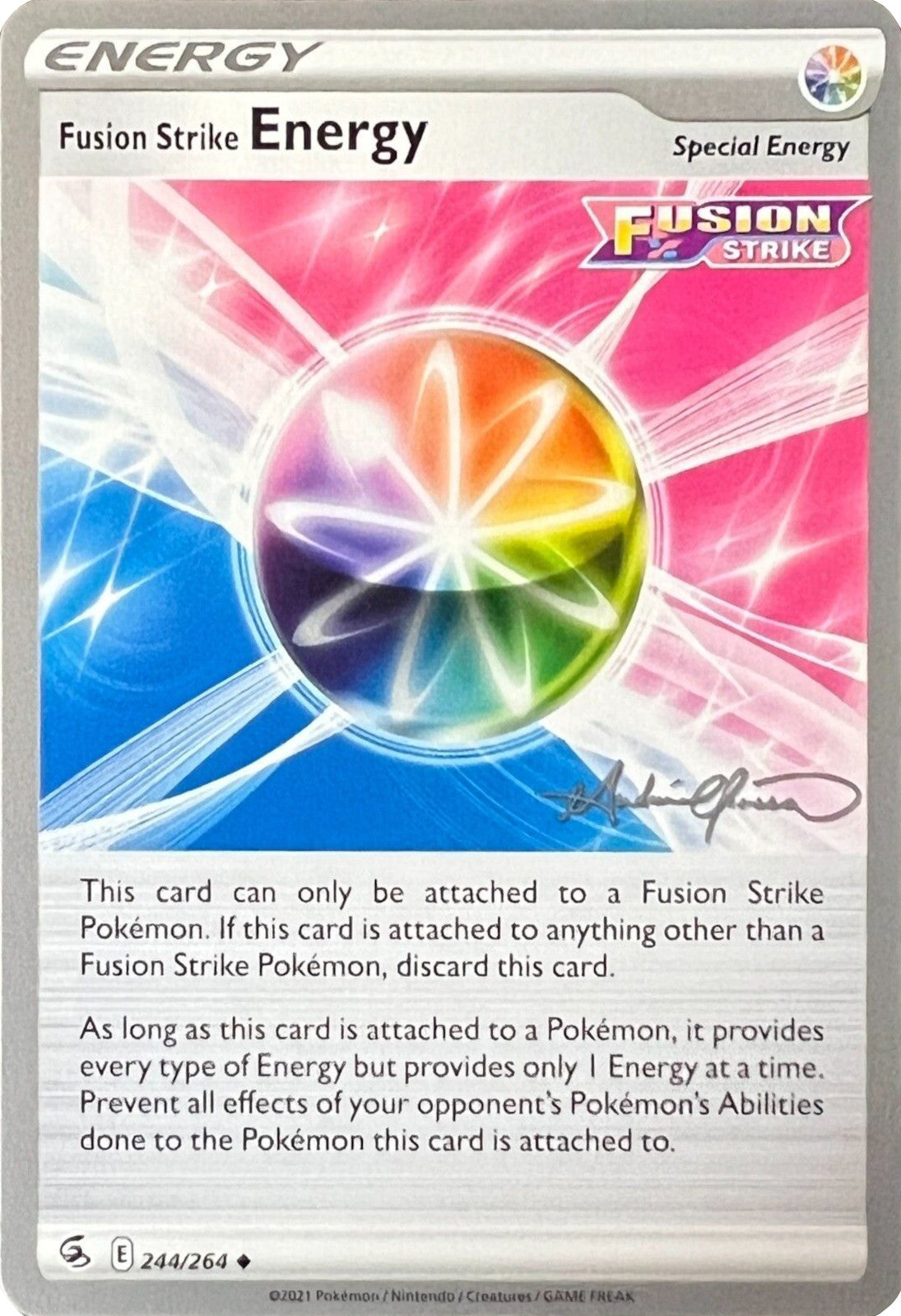 Fusion Strike Energy (244/264) (The Shape of Mew - Andre Chiasson) [World Championships 2022] | Good Games Adelaide SA