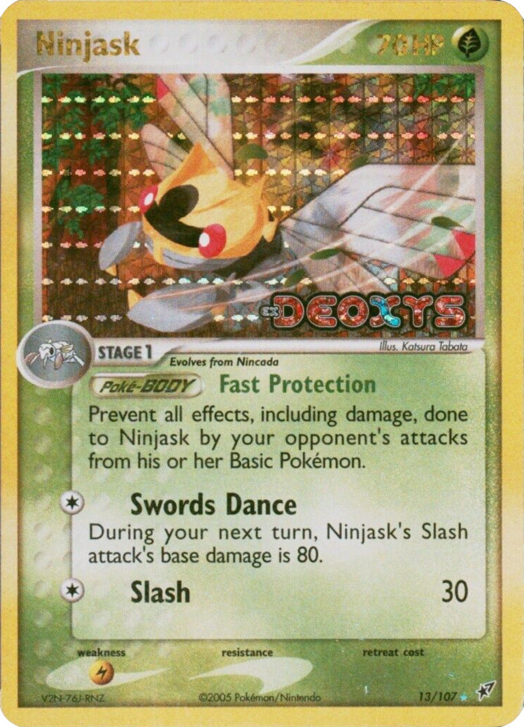 Ninjask (13/107) (Stamped) [EX: Deoxys] | Good Games Adelaide SA