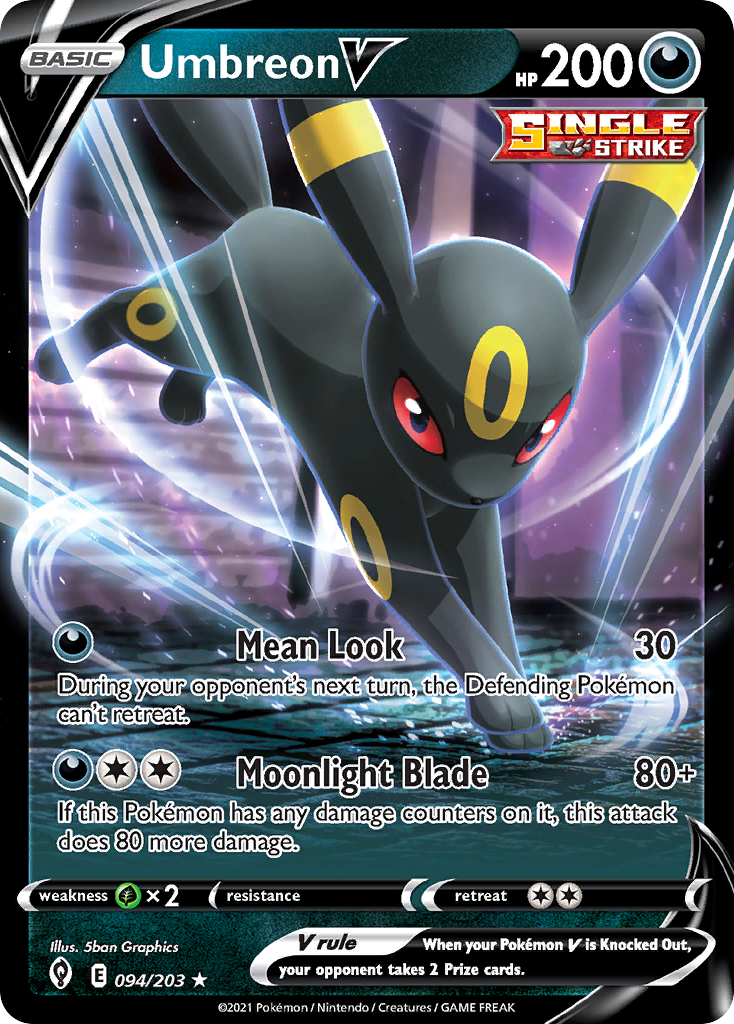 Umbreon V (094/203) (Intro Deck) [Sword & Shield: Evolving Skies] | Good Games Adelaide SA