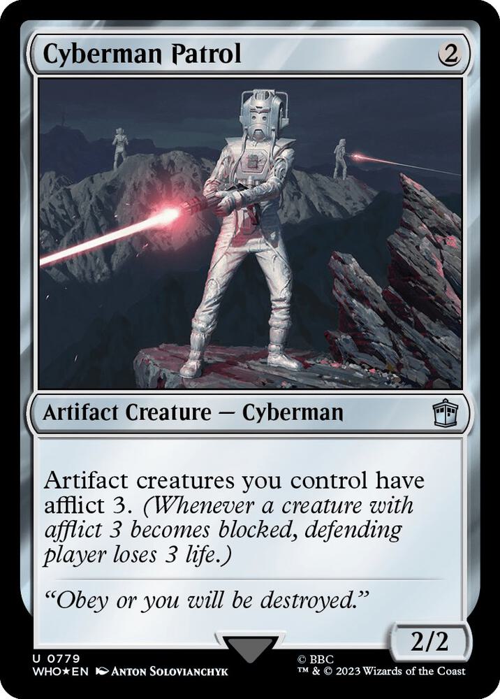 Cyberman Patrol 779 (Universes Beyond: Doctor Who)  - Foil | Good Games Adelaide SA