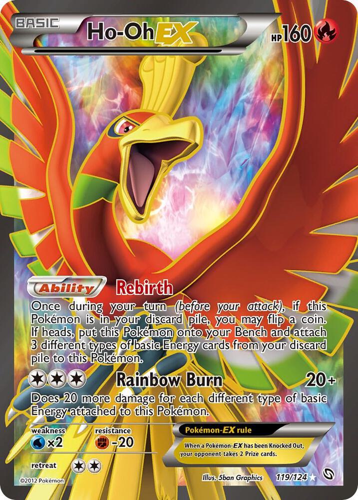 Ho Oh Ex 119 Full Art 119/124 (Dragons Exalted)  - Holofoil | Good Games Adelaide SA