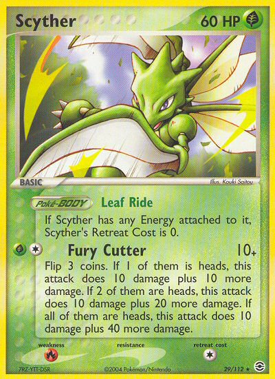 Scyther (29/112) [EX: FireRed & LeafGreen] | Good Games Adelaide SA