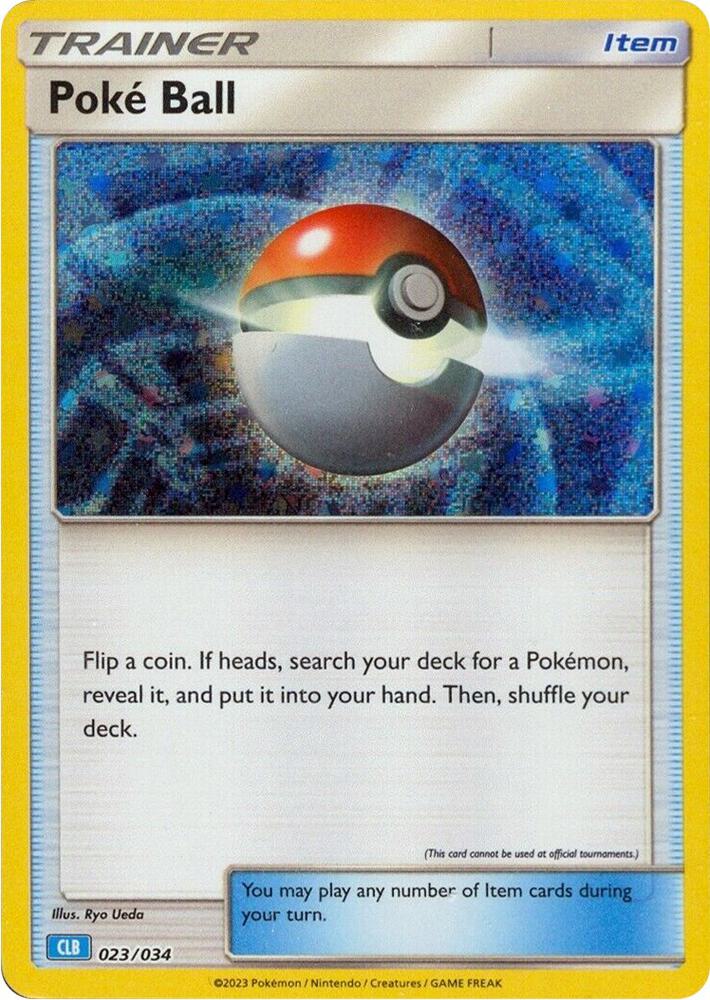 Poke Ball CLB 023/034 (Trading Card Game Classic)  - Holofoil | Good Games Adelaide SA