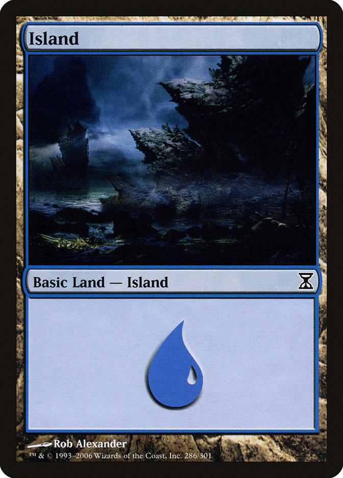 Island 286 (Time Spiral)  - Foil | Good Games Adelaide SA