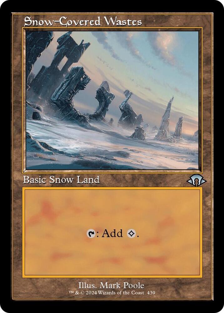 Snow-Covered Wastes 439/319 (Modern Horizons 3)  - Retro Foil | Good Games Adelaide SA