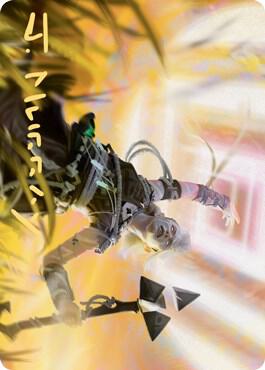 Kor Celebrant Art Card Gold Stamped Signature 41 (Art Series: Zendikar Rising)  | Good Games Adelaide SA