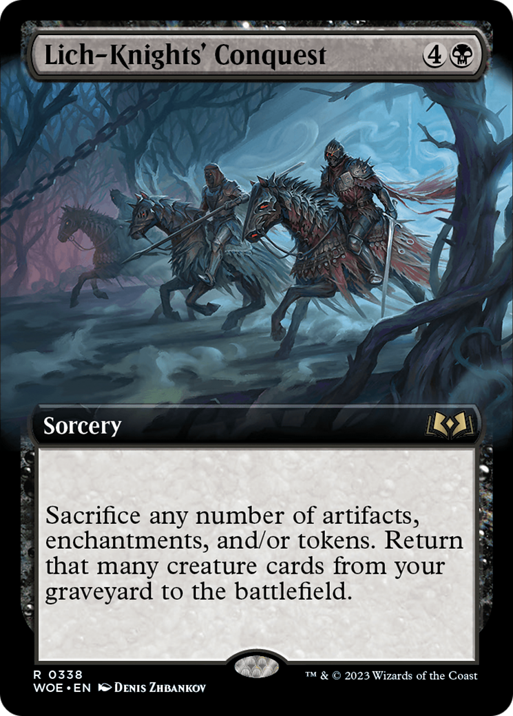 Lich-Knights' Conquest (Extended Art) [Wilds of Eldraine] | Good Games Adelaide SA