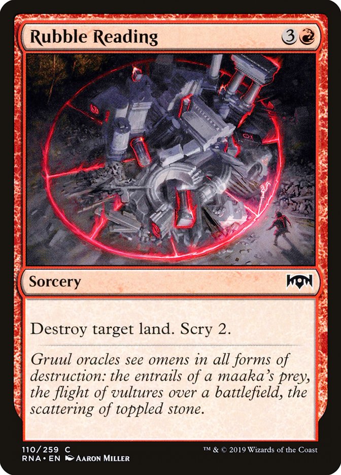 Rubble Reading [Ravnica Allegiance] | Good Games Adelaide SA