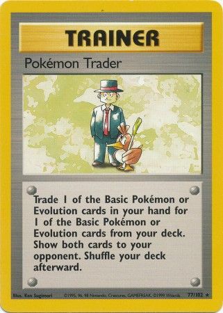 Pokemon Trader (77/102) [Base Set Unlimited] | Good Games Adelaide SA