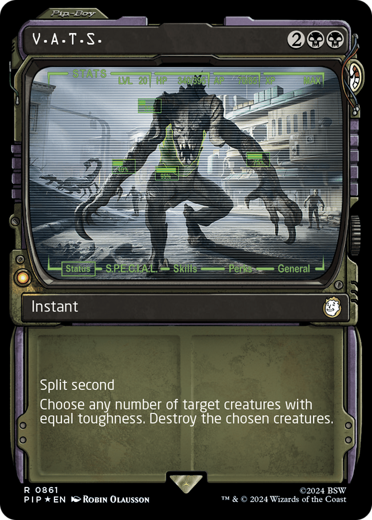V.A.T.S. (Showcase) (Surge Foil) [Fallout] | Good Games Adelaide SA
