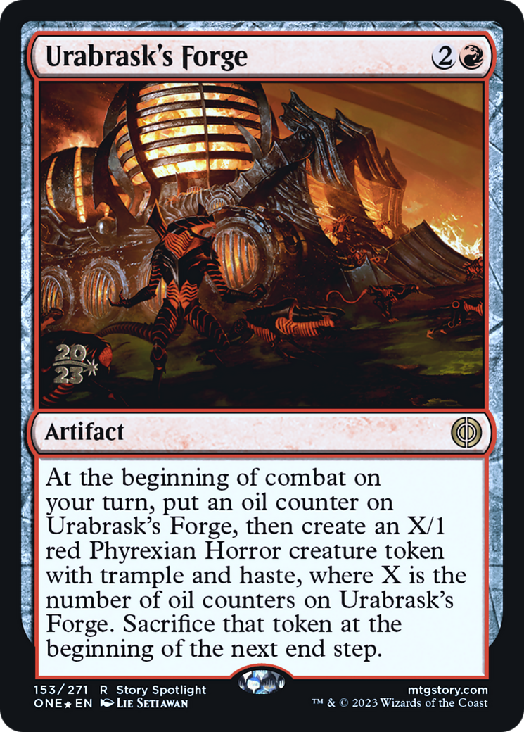 Urabrask's Forge [Phyrexia: All Will Be One Prerelease Promos] | Good Games Adelaide SA
