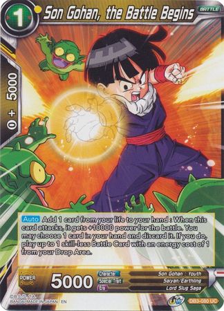 Son Gohan, the Battle Begins [DB3-080] | Good Games Adelaide SA